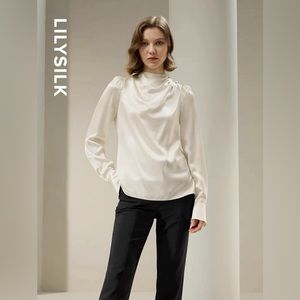 COPY - like new Lilysilk 100% mulberry silk blouse